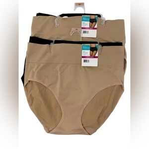 Radiant Vanity Fair 4XL/11 Light Smoothing Briefs bundle of 4 pair underwear NWT